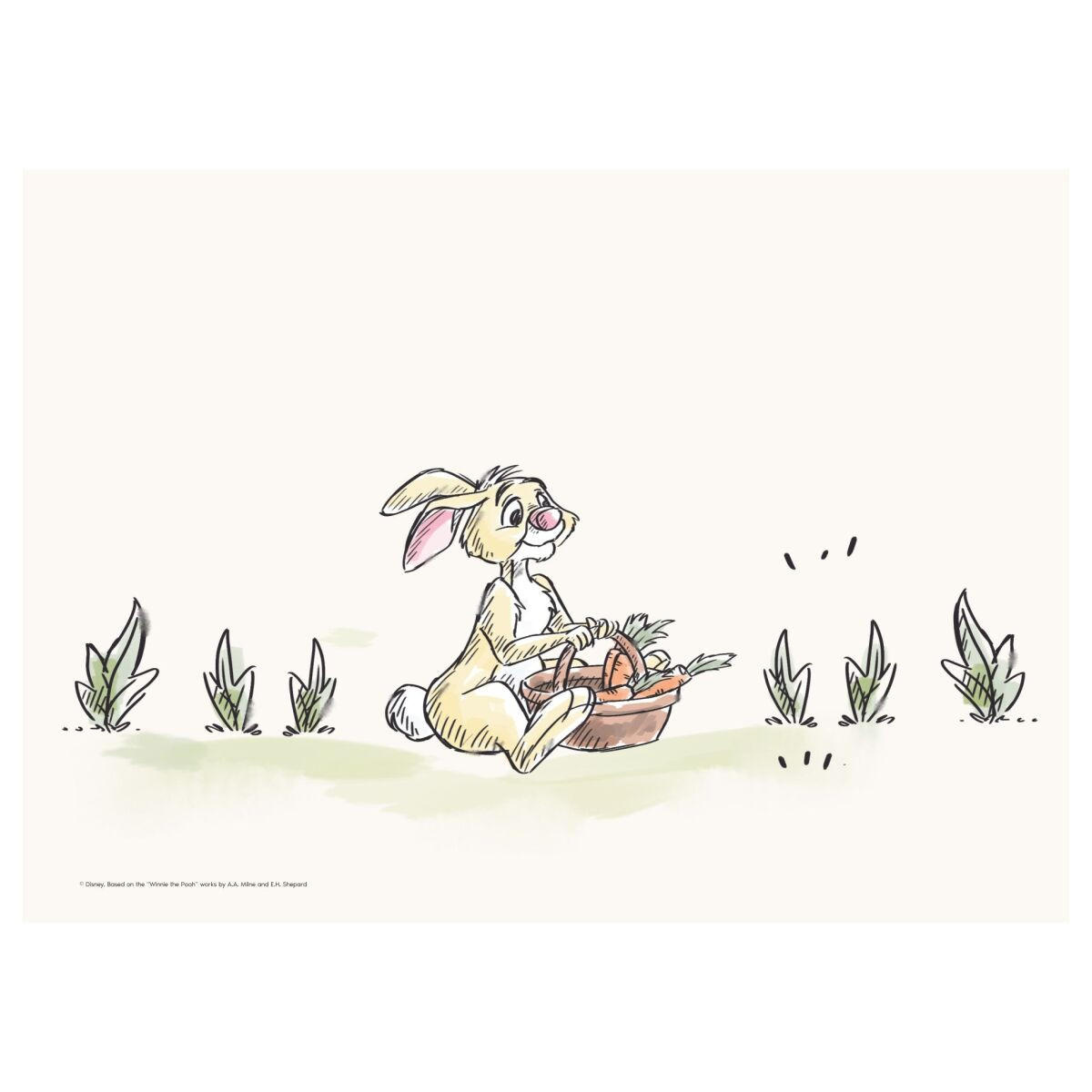 POSTER Disney - Rabbit Harvesting Carrots - Beige, Papier (70/100/0.1cm) - Poster&Frame