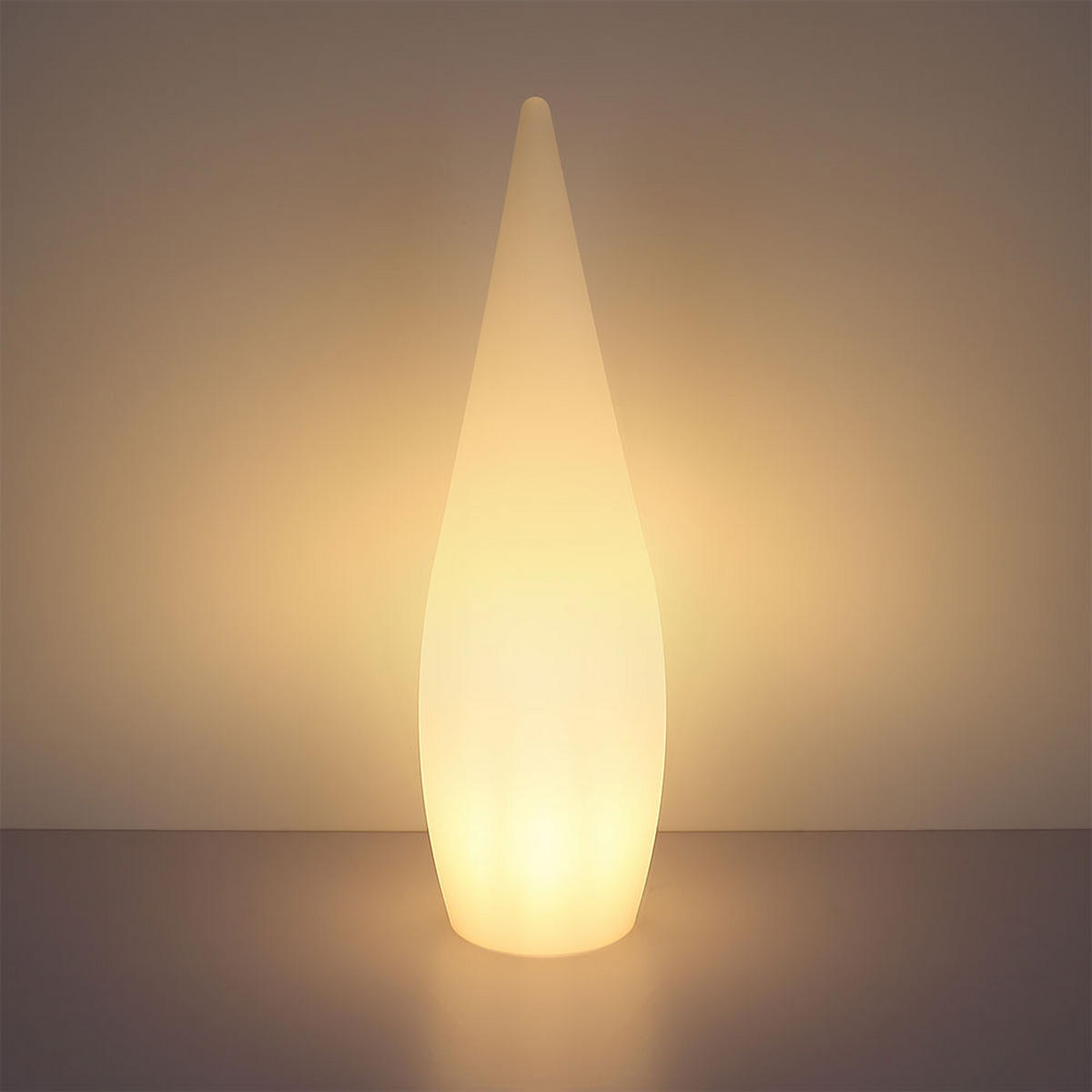 LED AUSSENLEUCHTE Stehleuchte Weiß Kunststoff - Weiß, Kunststoff (37/37/120cm) - Globo Lighting