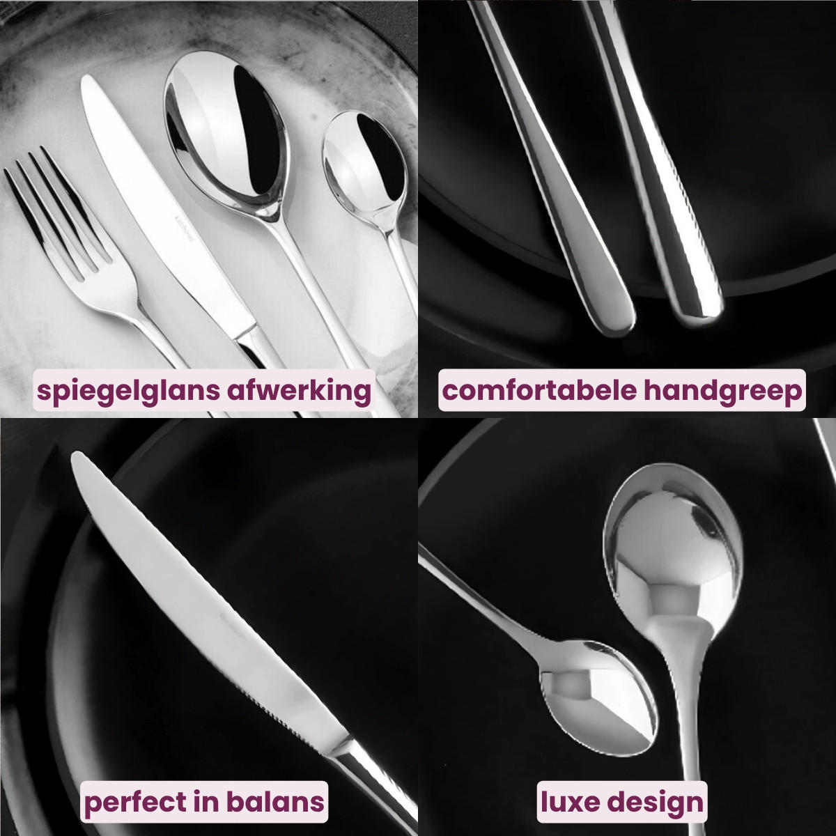 BESTECKSET Taste - Gold - 24-teilig / 6 Personen - Goldfarben, Metall - Sambonet