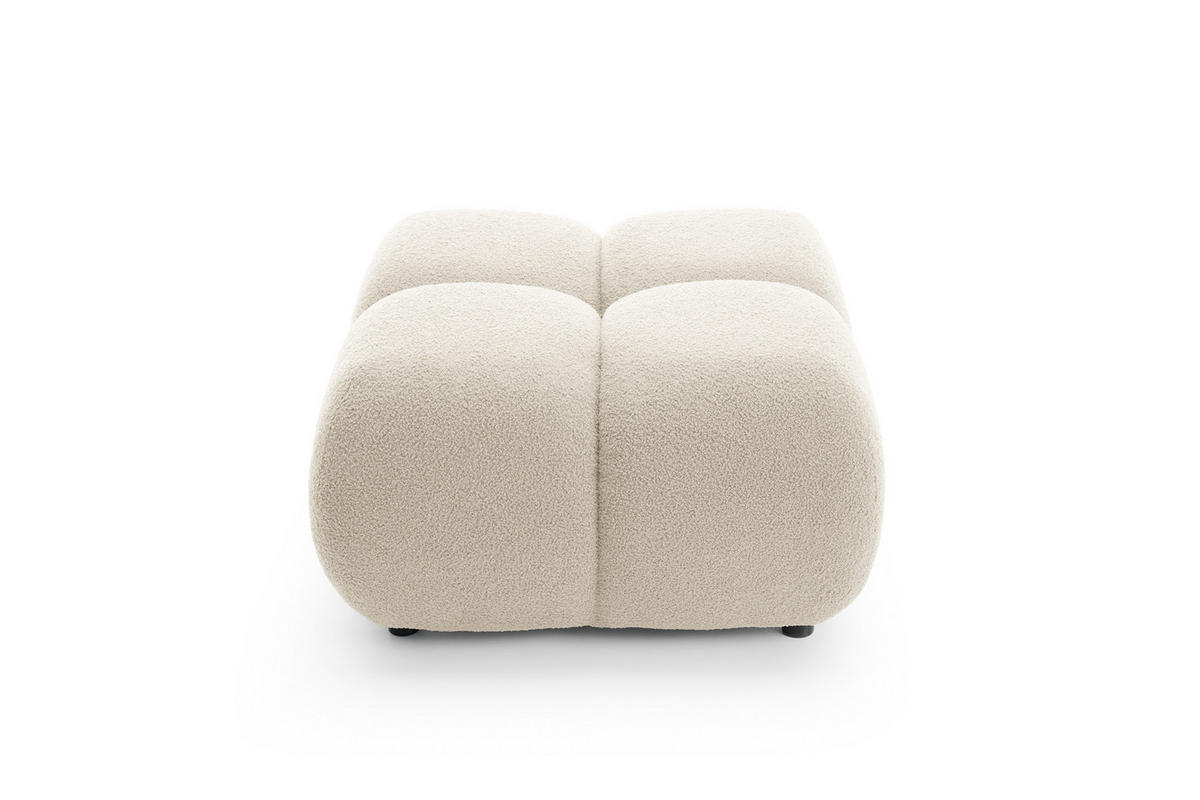 POLSTERHOCKER DUCA Modern Sitzhocker, Fußhocker Beige - Beige, Holzwerkstoff/Kunststoff (72/43.5/72cm) - MASSENO