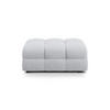 POUF Kendal aus strukturiertem Stoff hellgrau - Hellgrau, Textil (72/45/104cm) - Micadoni