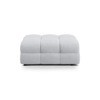 POUF Kendal aus strukturiertem Stoff hellgrau - Hellgrau, Textil (72/45/104cm) - Micadoni