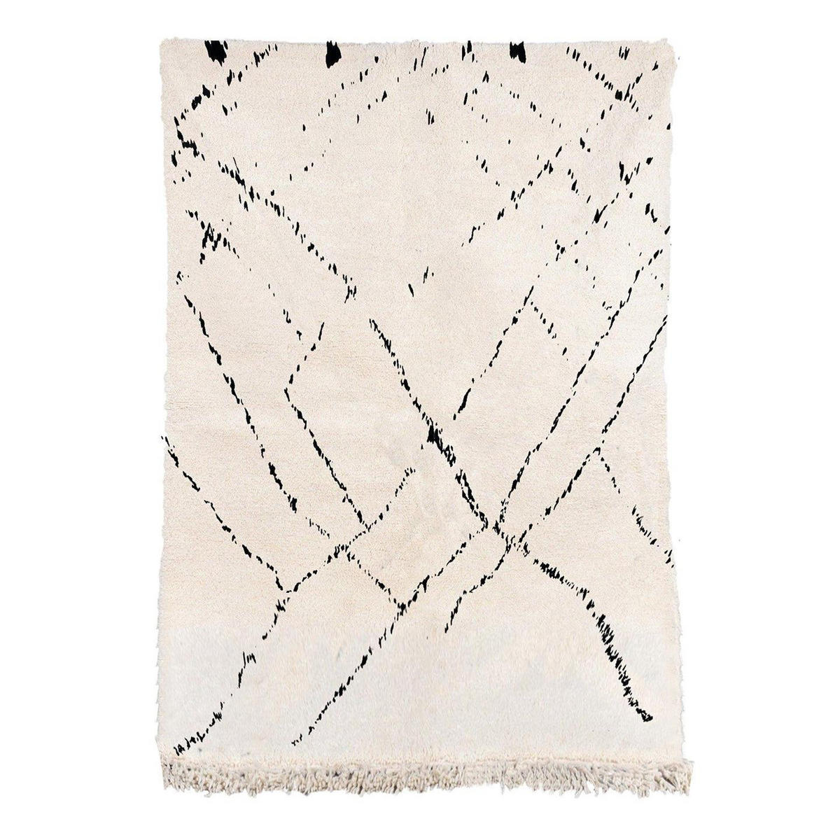 BERBERTEPPICH aus Mamounia-Wolle beige - Beige, Naturmaterialien (250/350cm) - AFK Living