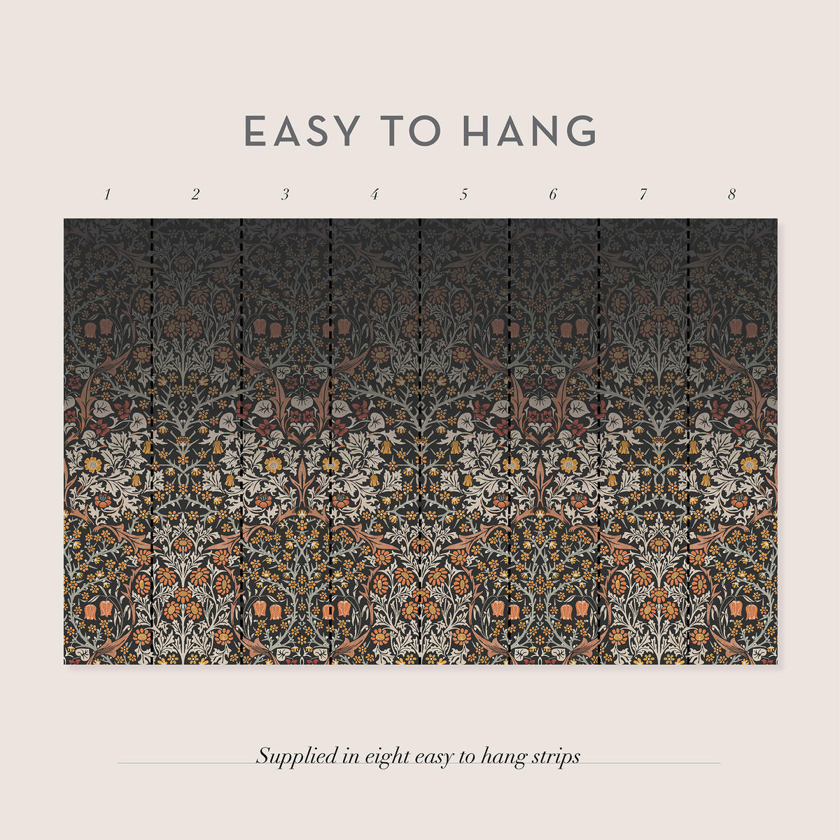 FOTOTAPETE - Blackthorn Charcoal - Multicolor, Papier/Kunststoff (250/400cm) - Graham & Brown