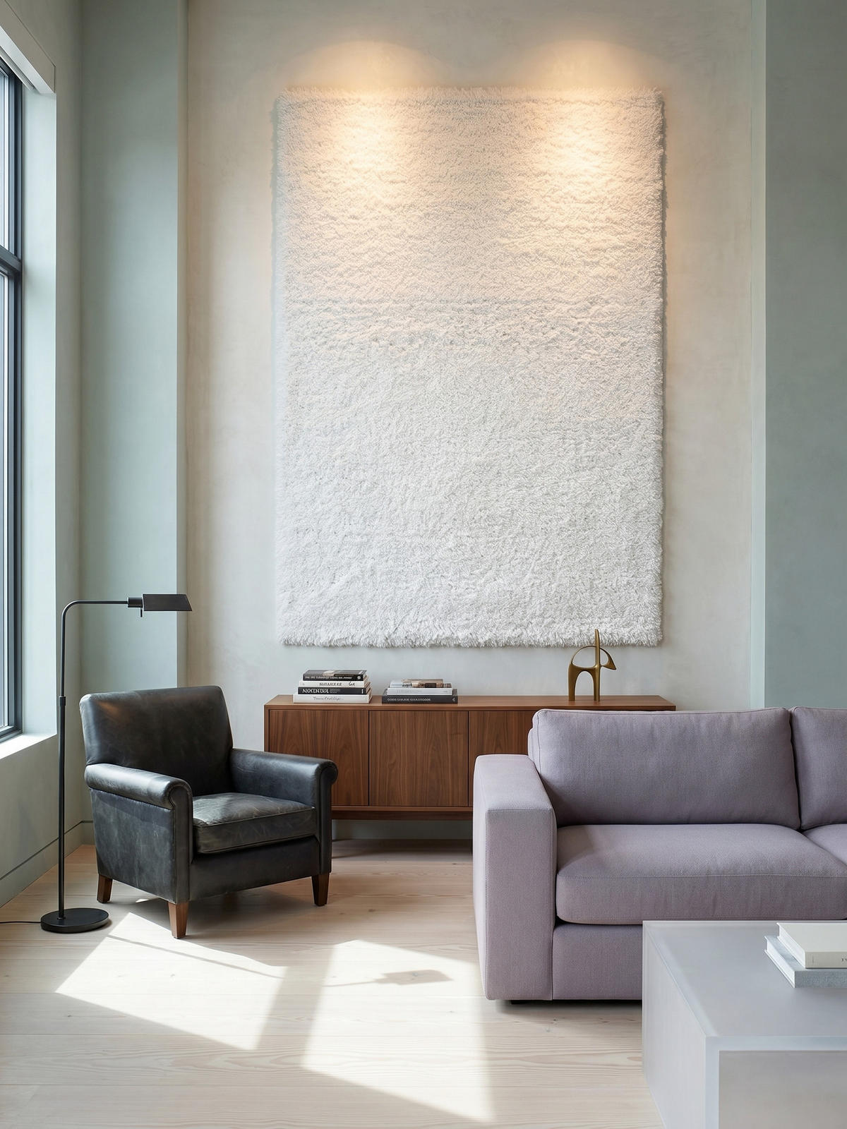TEPPICH Hochflor Shaggy Uni Style Polypropylen Wohnzimmer Weiß Läufer 80x250 - Weiß, Textil (250/80cm) - KADIMA DESIGN