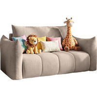 SCHLAFSOFA Lilo mit Bettkasten, Beige Cordstoff 120/86/101 cm - Beige/Schwarz, Kunststoff/Textil (120/86/101cm) - WFL GROUP
