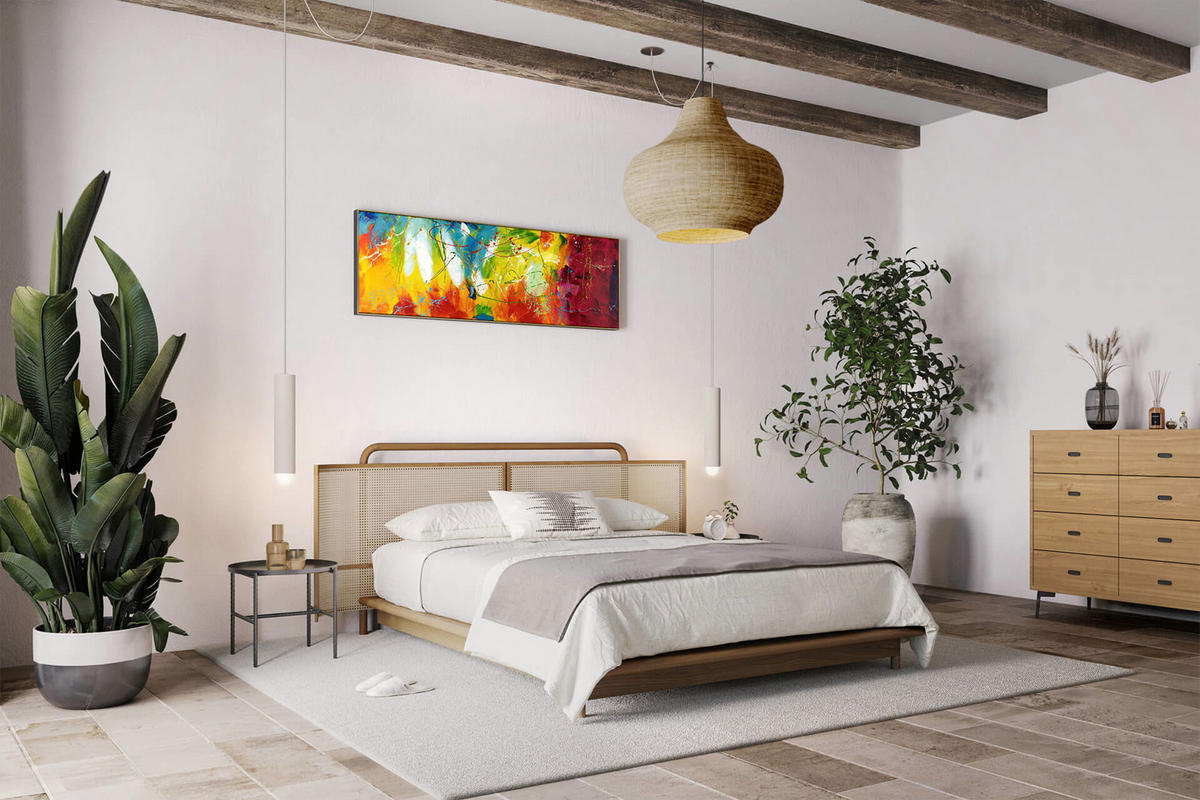 ÖLGEMÄLDE 150/50 cm - Multicolor, Holz/Textil (1.94/50cm) - KUNSTLOFT