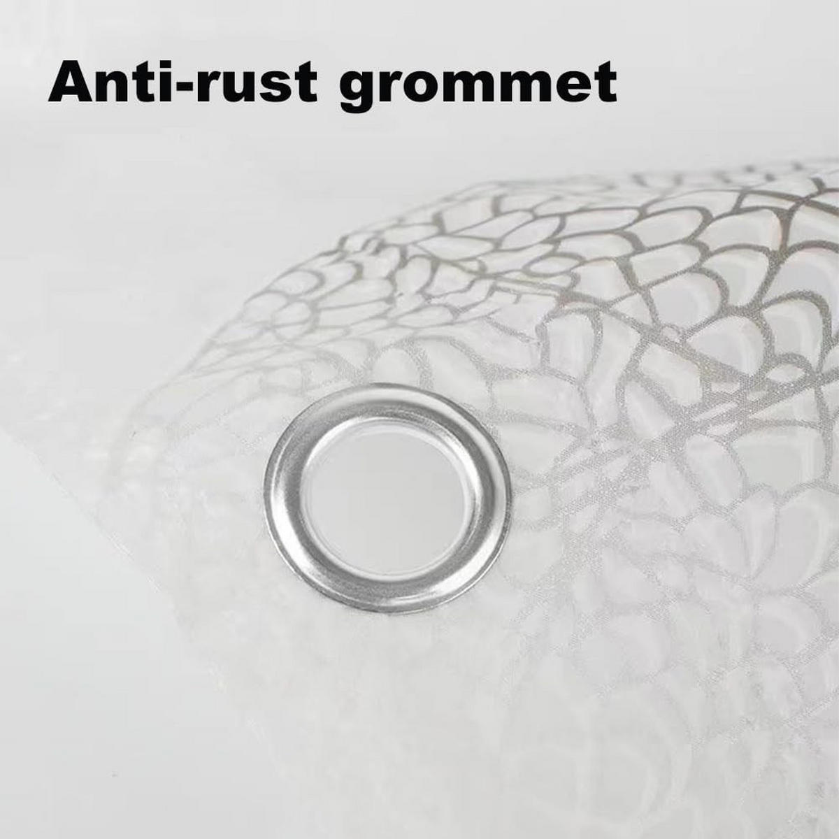 DUSCHVORHANG Badewanne 180 x 200 cm schimmelresistent wasserdicht fürs Badezimmer - Multicolor, Kunststoff (36/2cm) - MCBOSON