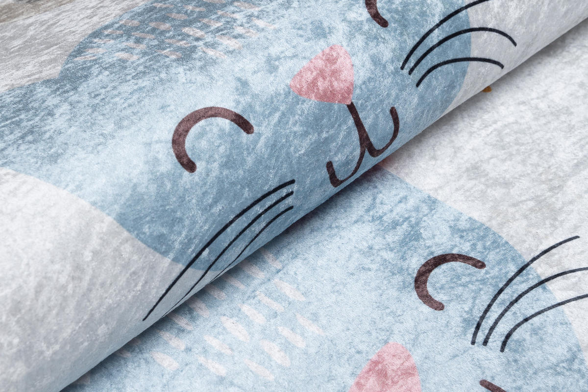 TEPPICH EMMA Grau 140/200 cm - Grau, Kunststoff (140/200cm) - Tapiso