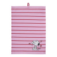 GESCHIRRTUCH Peanuts gestreift - Pink, Textil (38/54cm) - Butlers