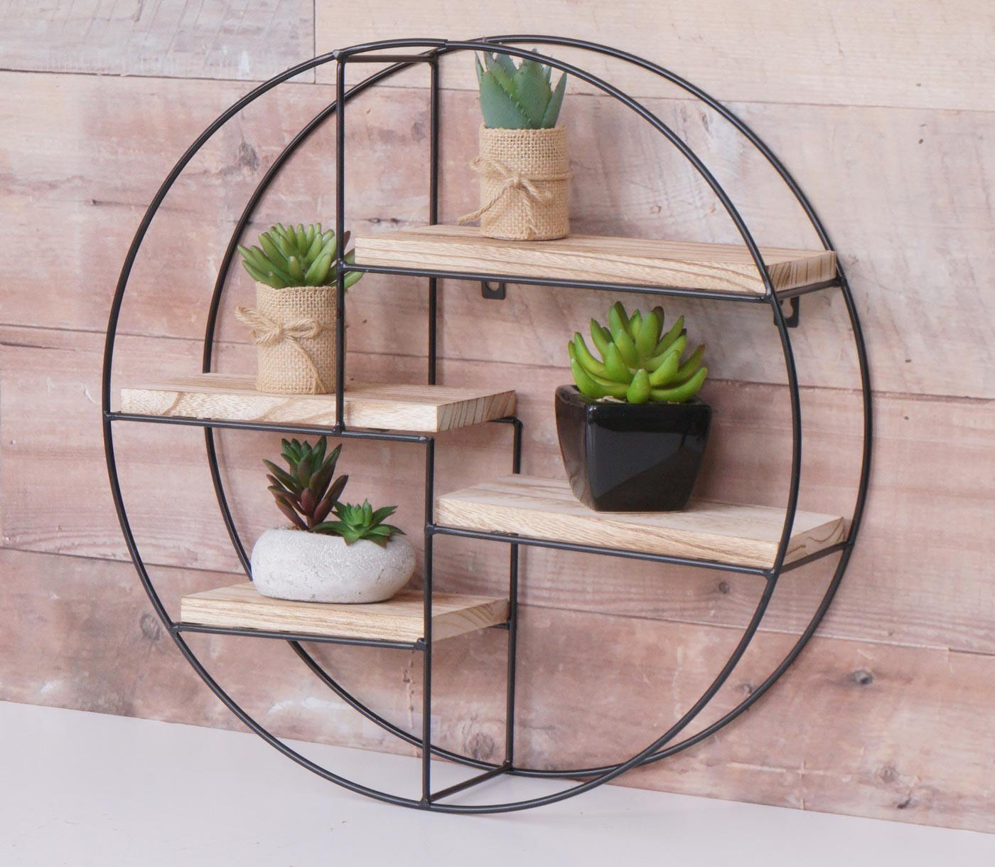 WANDREGAL Beige - Beige, Holz (45/45/11cm) - MCW