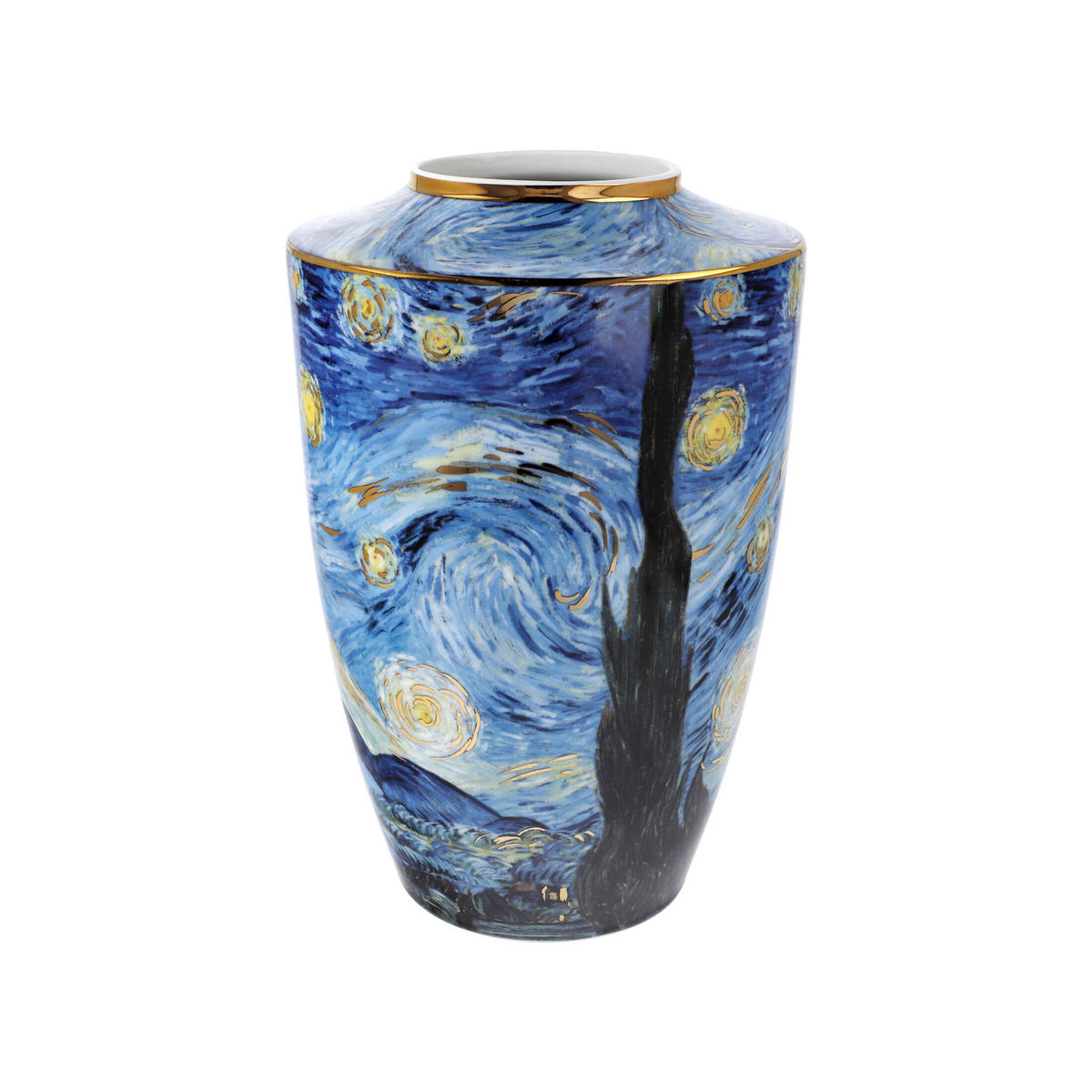 VASE Vincent van Gogh - Sternennacht, Porzellan, Bunt, 24 cm - Multicolor, Keramik (24cm) - Goebel