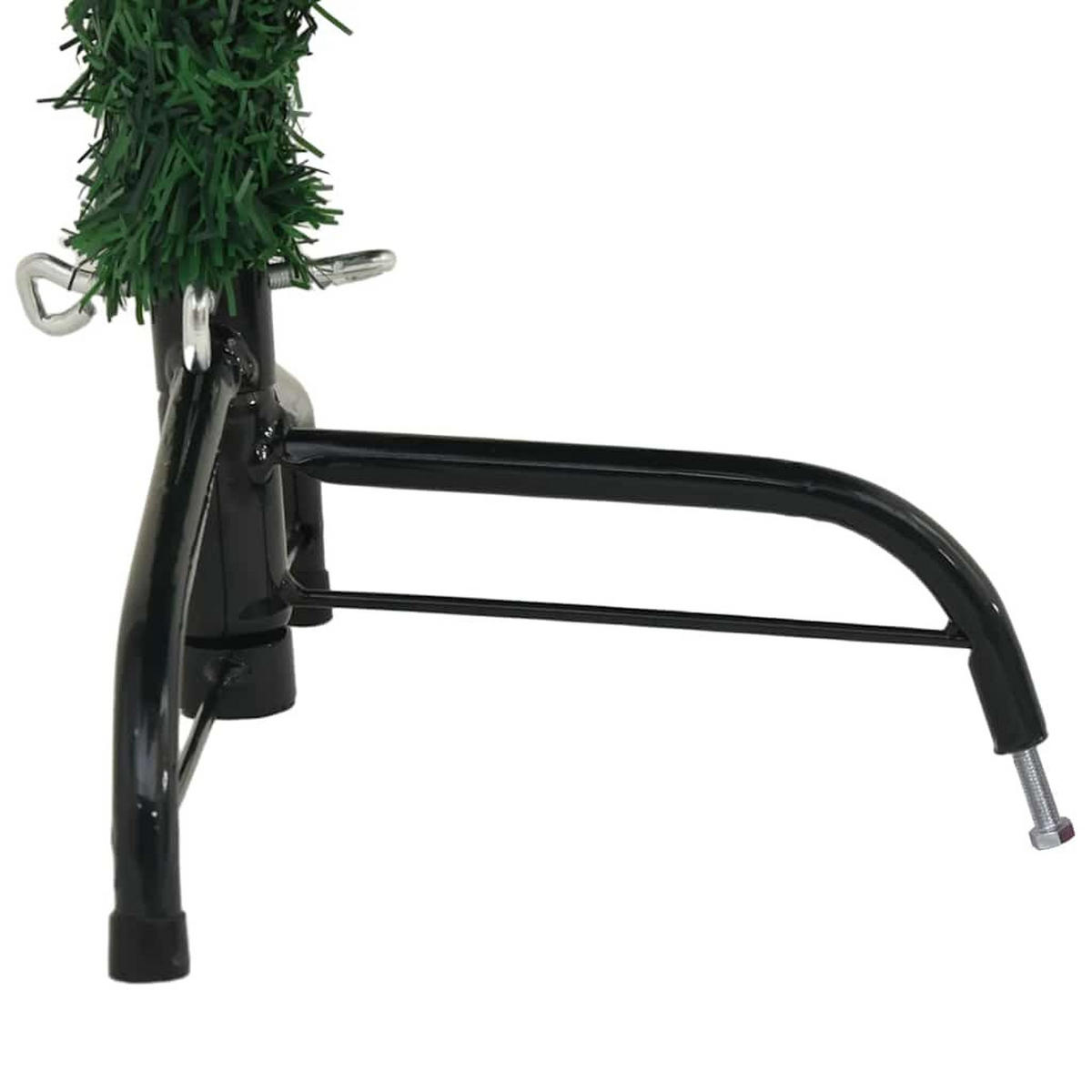 HALB-WEIHNACHTSBAUM Künstlicher Mit Ständer Grün 150 Cm Pvc - Grün, Kunststoff (150cm) - vidaXL
