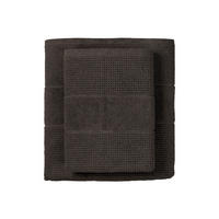 DUSCHTUCHSET Turin - 2-teilig - 70 x 140 cm - Dunkelgrau - Dunkelgrau, Textil (70/140cm) - SCHIESSER