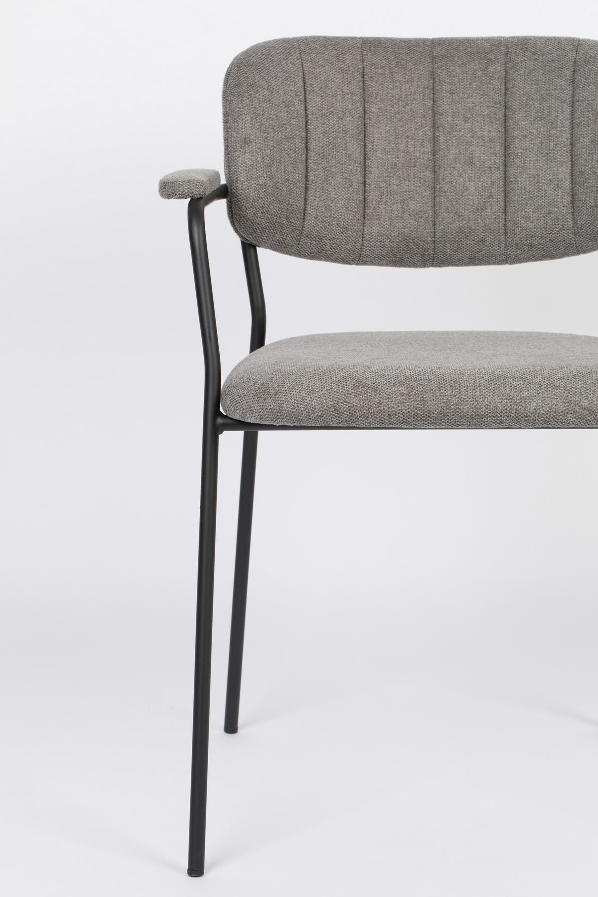 ESSZIMMERSTUHL Jolien - Grau - 56/61/78 cm - 2er-Set - Grau, Textil (61/78/56cm)