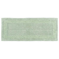 BADEMATTE 40/100 cm, 100% Baumwolle, wendbar - Salbeigrün, Textil (40/100cm) - Homescapes
