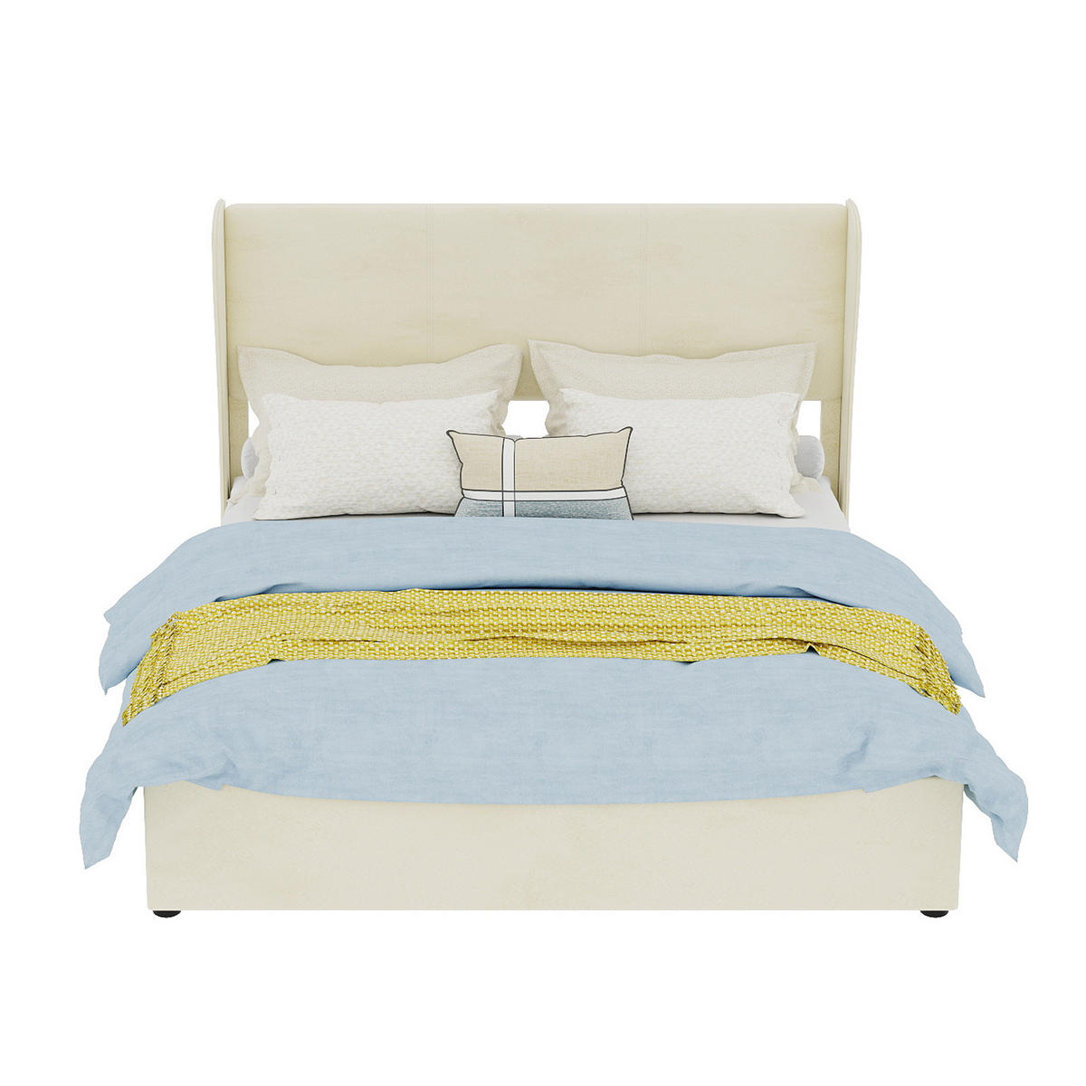 STAURAUMBETT 140/200 cm DE-32993 mit Gaslift-Stauraum und Matratze Beige - Beige, Metall (140/200cm) - ComfortXL