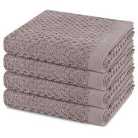 HANDTUCH Harmony 4er-Set - Grau, Textil (50/100cm) - Ross