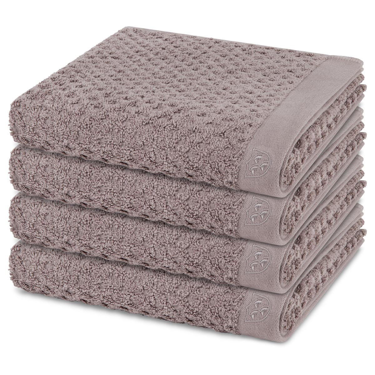 HANDTUCH Harmony 4er-Set - Grau, Textil (50/100cm) - Ross