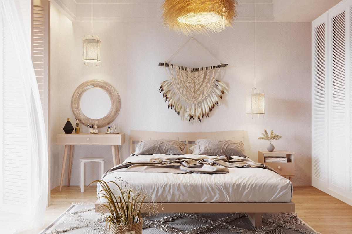 KONSOLE Macchiato Hochbeinig Boho - Beige, Holzwerkstoff (1/90/80cm) - Sepro Meble