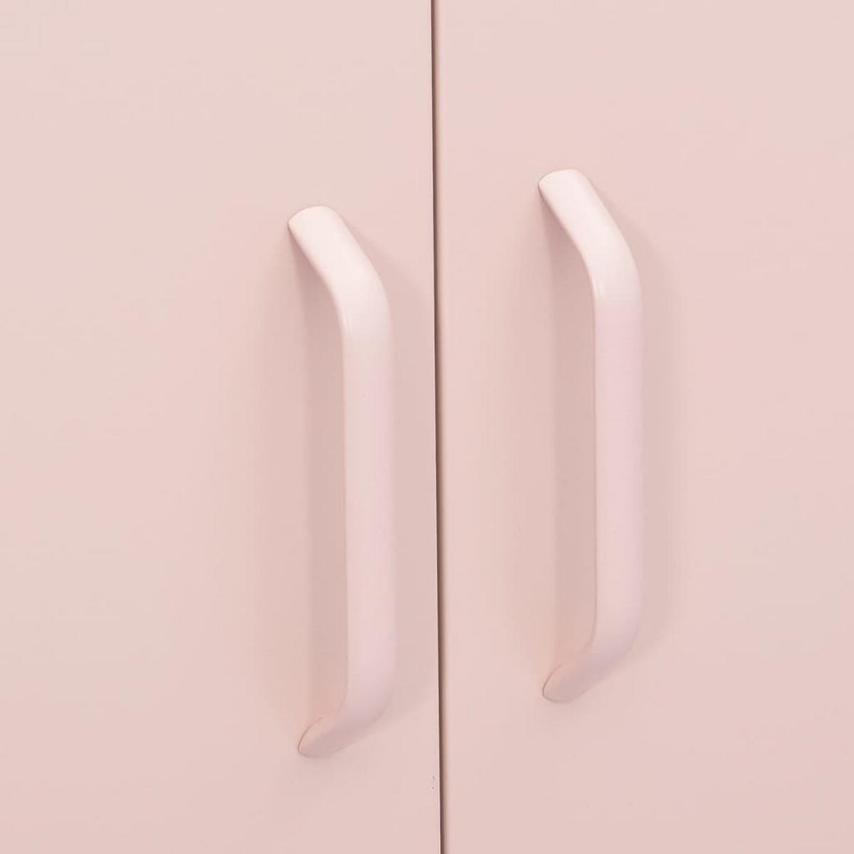 BEISTELLSCHRANK Rosa 80/35/101,5 Cm Stahl - Rosa, Metall (80/101.5/35cm) - vidaXL