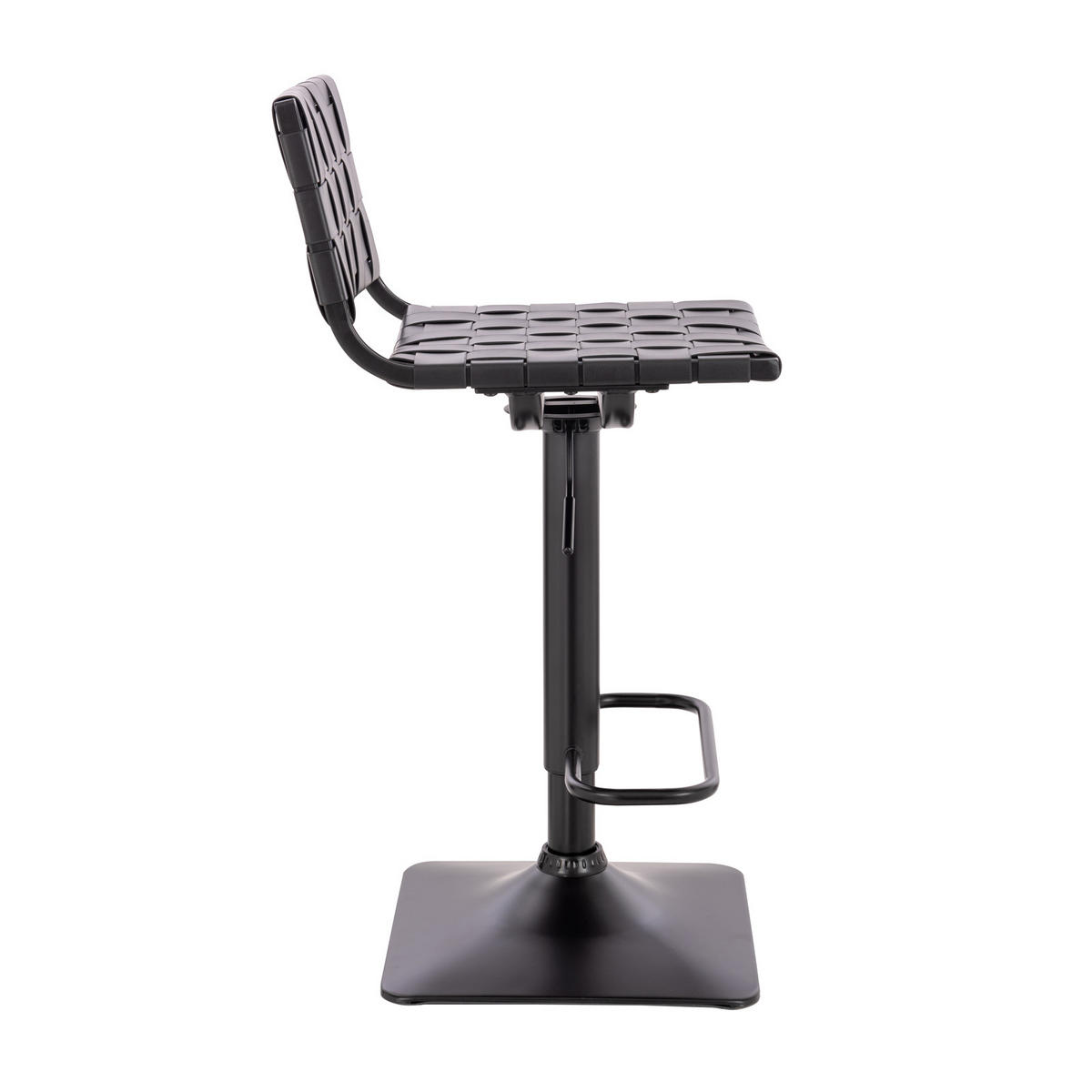 BARHOCKER COLIN Flechtoptik Schwarz - Schwarz, Textil (40/107/48cm) - SVITA