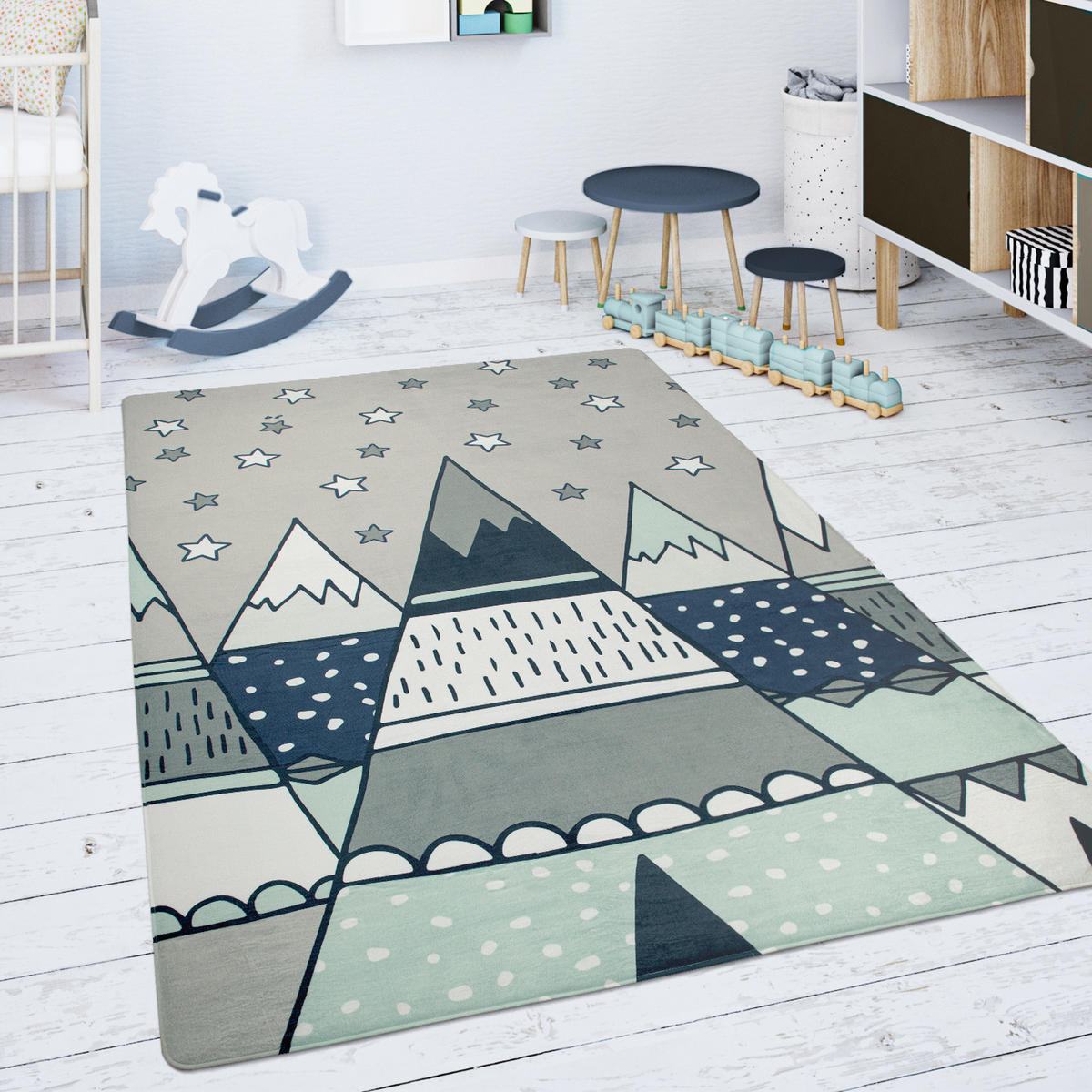 KINDERTEPPICH 120/160 cm Chicos 553 - Grau, Textil (120/160cm) - Paco Home