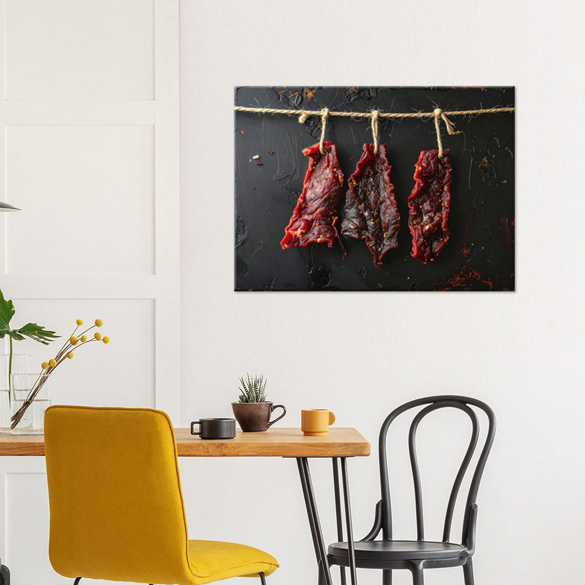 LEINWANDBILD Essen & Trinken 100x70cm - Rot, Textil (100/70cm) - Feeby