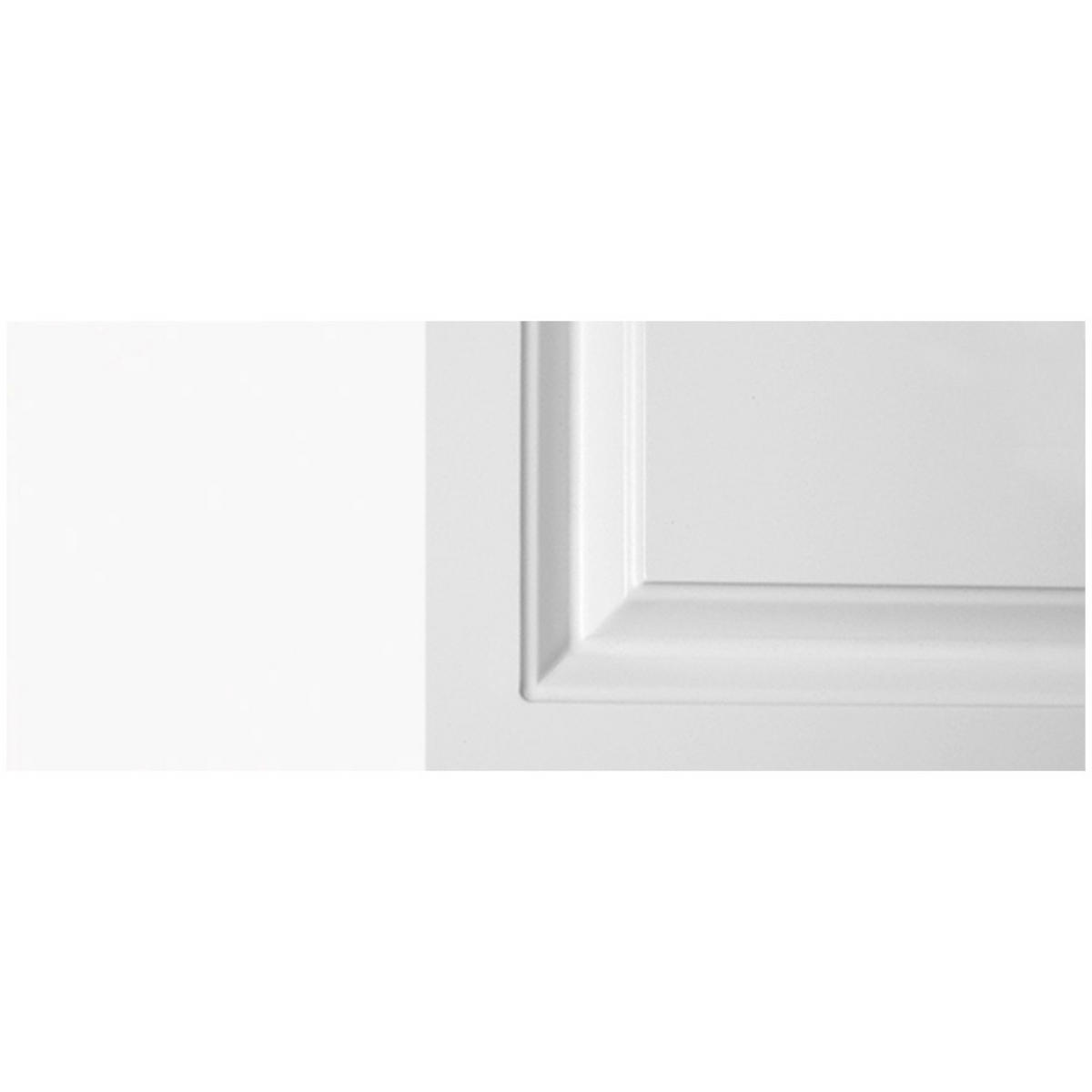 KÜCHENLEERBLOCK MIT KÜCHENINSEL Pescara weiß matt / RAL 9003 signalweiß matt (K5) 360 / 59 / 207cm und 160 / 50 / 82cm 11-teilig - Weiß/Grau, Holzwerkstoff/Metall (360/207/59cm) - Feldmann-Wohnen