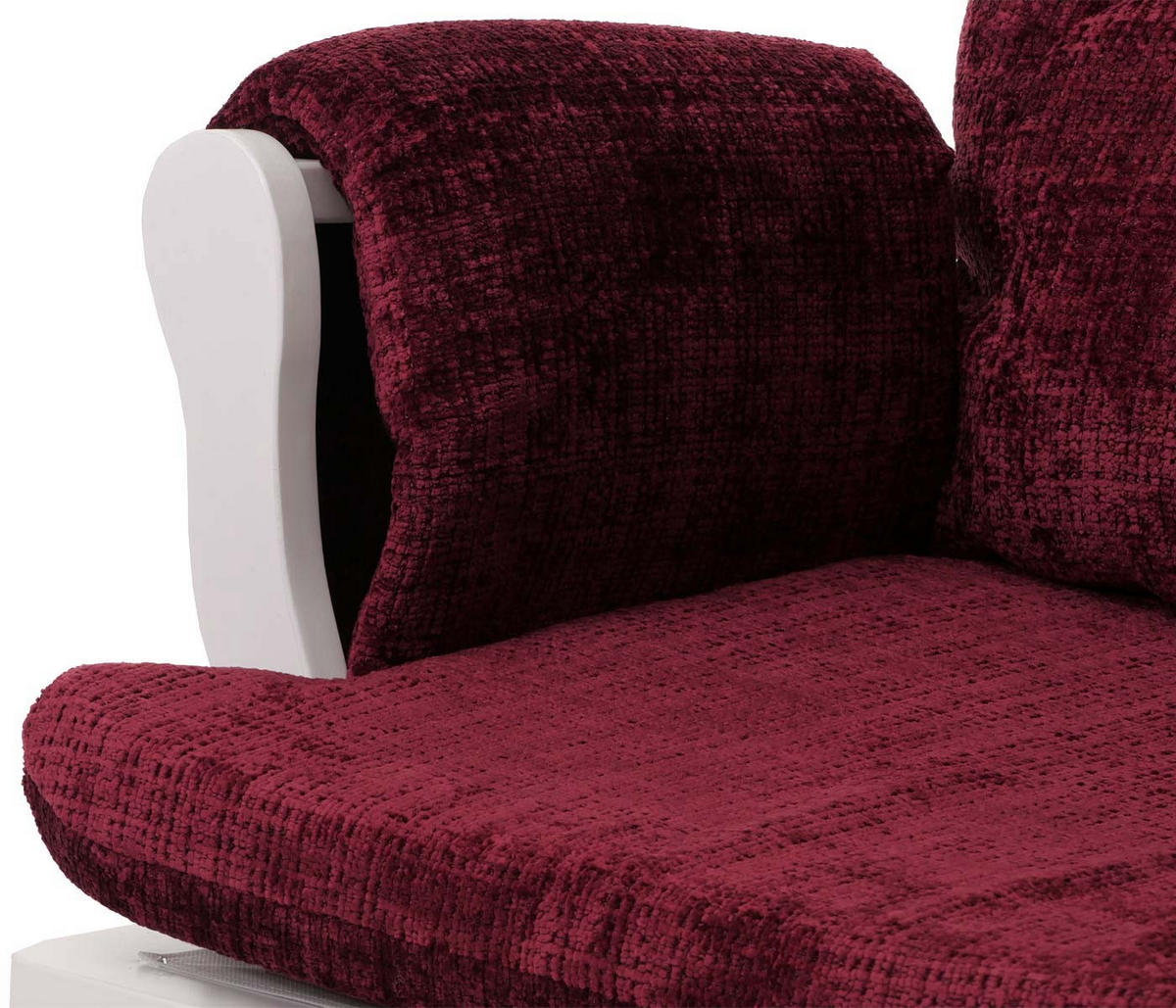 RELAXSESSEL Bordeaux, Weiß - Bordeaux/Weiß, Textil (75/100/71cm) - MCW