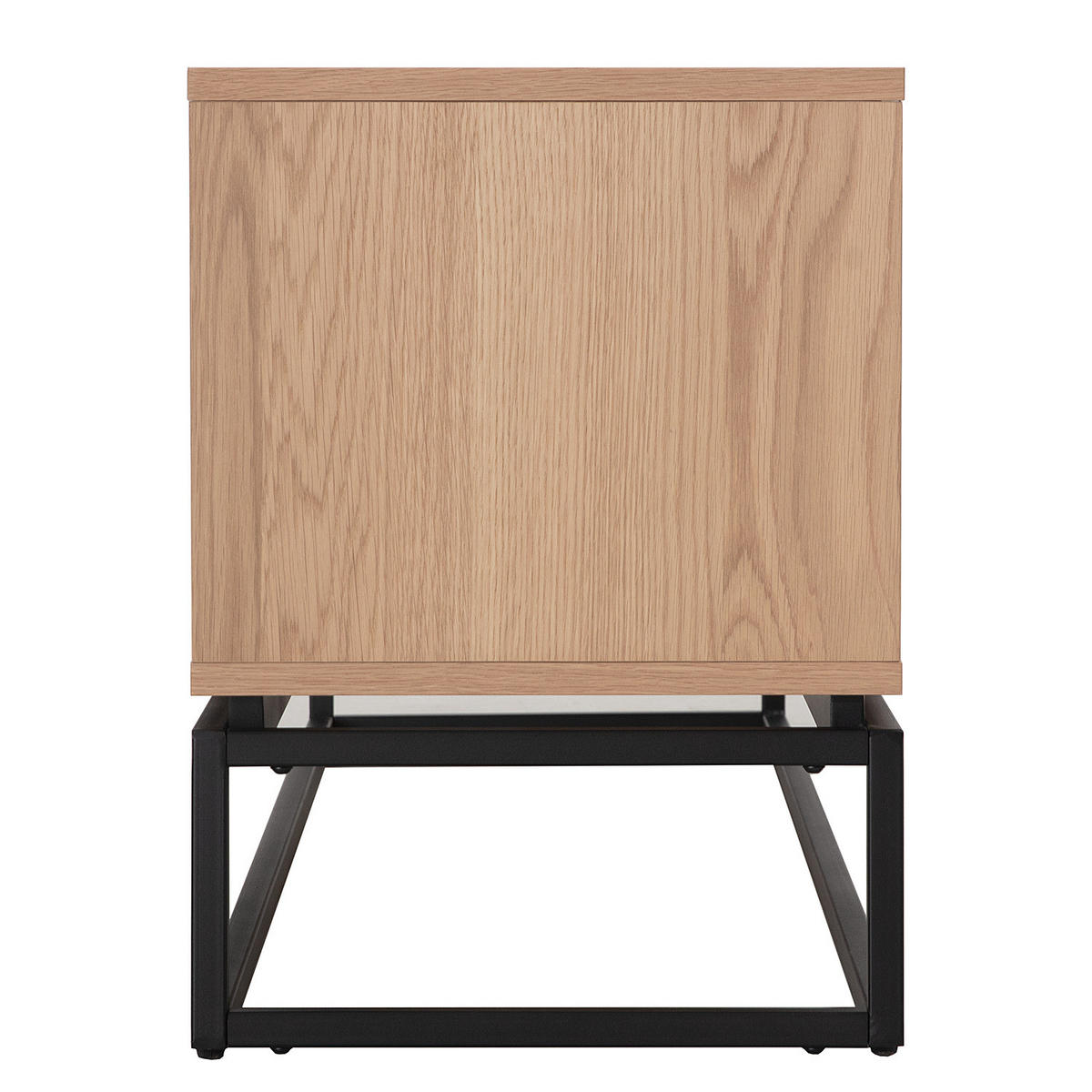 TV-LOWBOARD - Holzwerkstoff / Metall - Schwarz/Braun, Holzwerkstoff/Metall (150/55/40cm) - home24