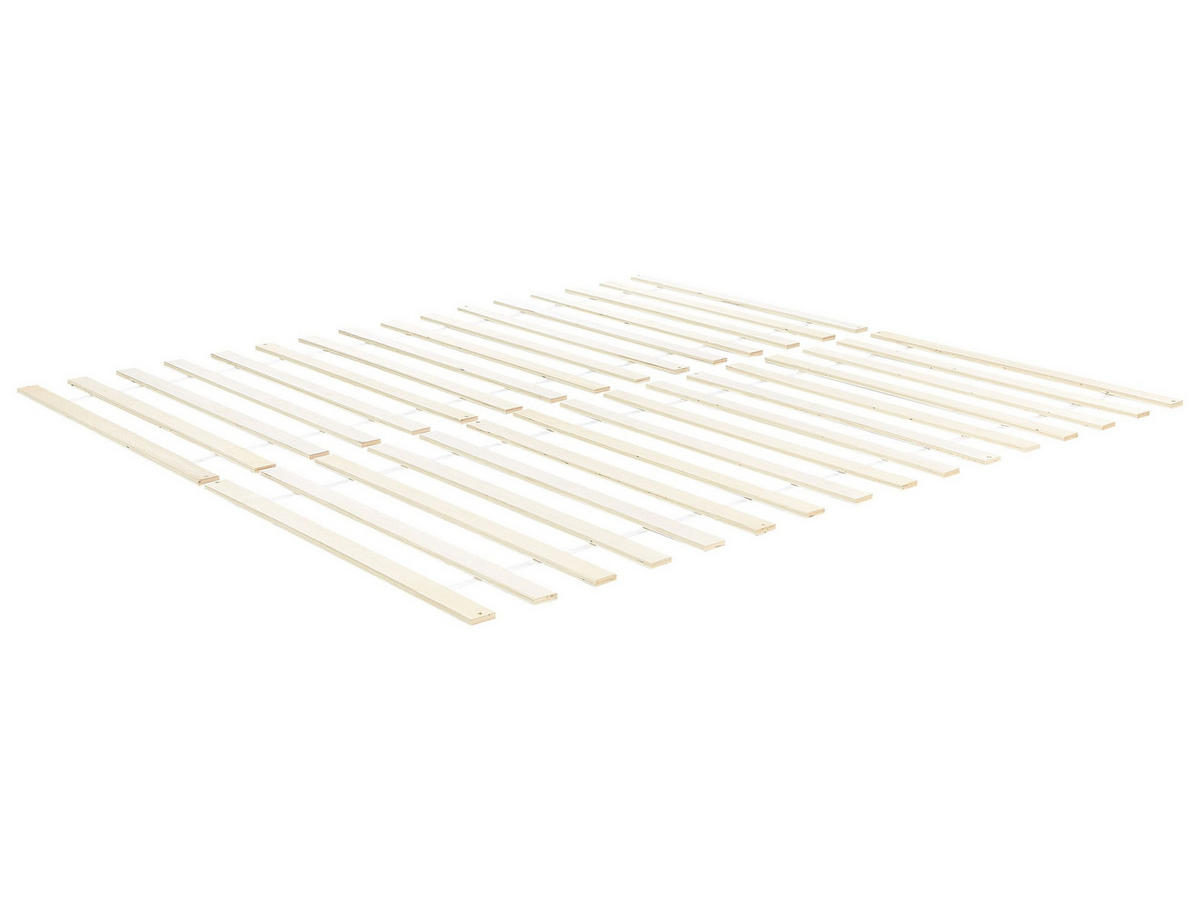 LATTENROST 180/200 cm Blanzac - Hellbraun/Braun, Holzwerkstoff (180/200cm) - Beliani