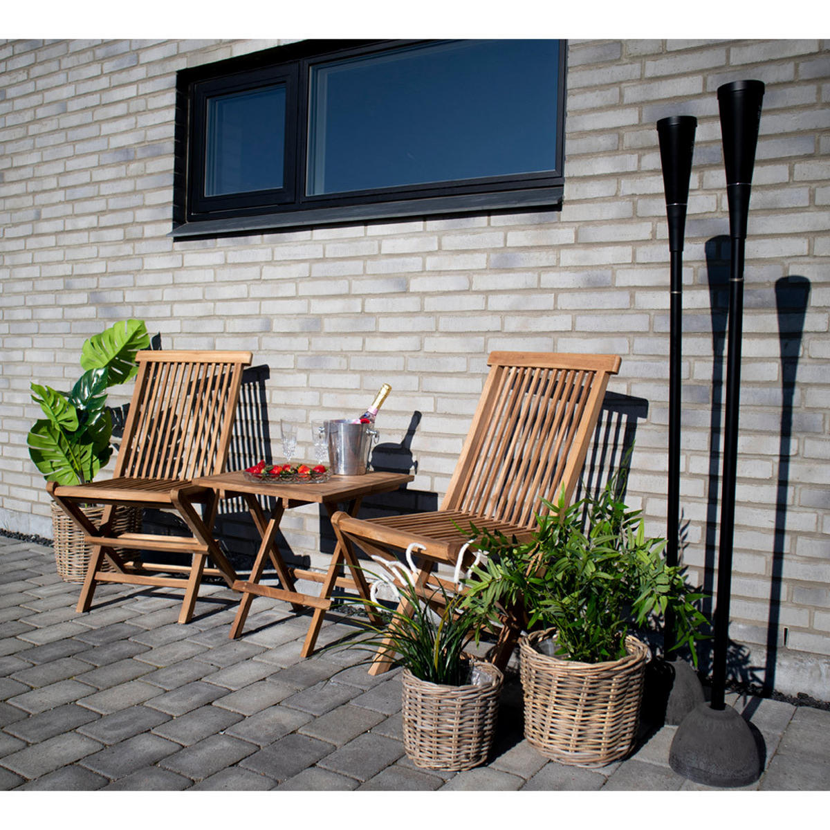 GARTENSTUHL 2er Set Braun - Braun, Holzwerkstoff (62/89/46cm) - ebuy24