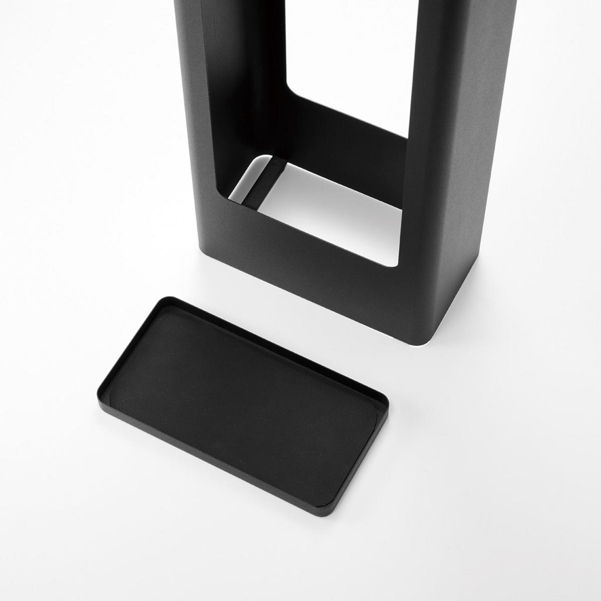 SCHIRMSTÄNDER Tower schwarz 12/22/50 cm - Schwarz, Metall (22/44/12cm) - Yamazaki