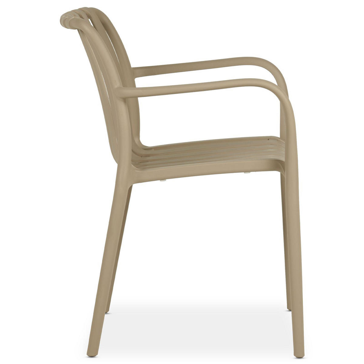 GARTENSTÜHLE TULIPANO 6ER-SET - Champagner, Textil (55/82/59cm) - IDIMEX