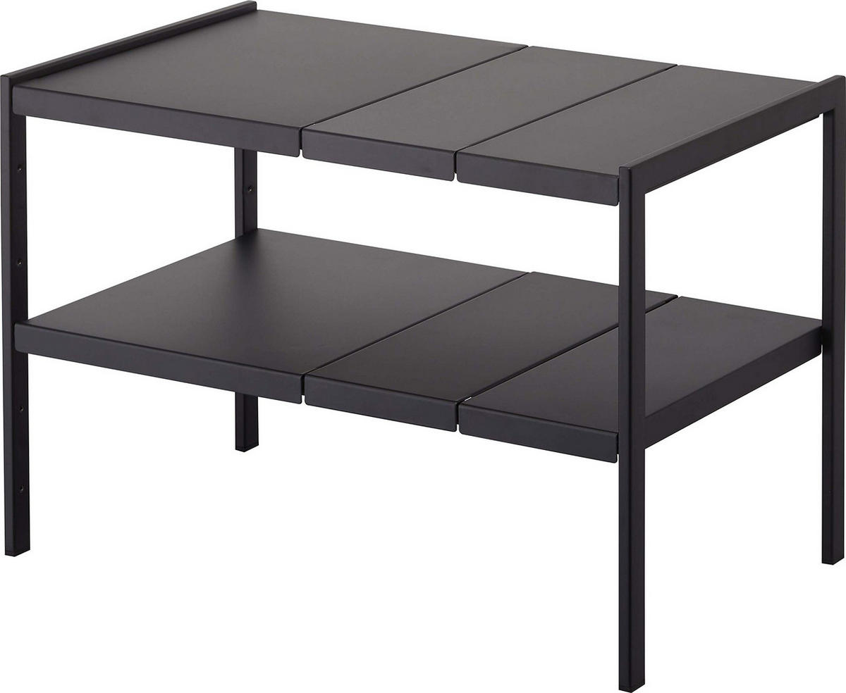 KÜCHENREGAL Tower 4949 Schwarz Metall 35 x 50–85 x 30 cm - Schwarz, Metall (85/35/30cm) - Yamazaki