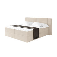 BOXBETT mit Matratze H3 - EVON - 140x200 cm Beige - Ecru, Holzwerkstoff (140/200cm) - ALTDECOR