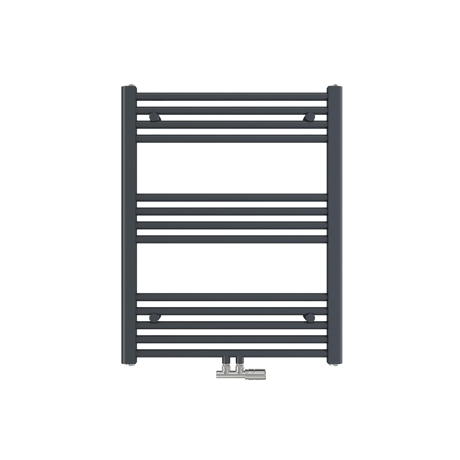 HEIZKÖRPER Handtuchheizkörper wasserführend Anthrazit 75/60/3 cm - Anthrazit, Metall (60/75/3cm) - EMKE