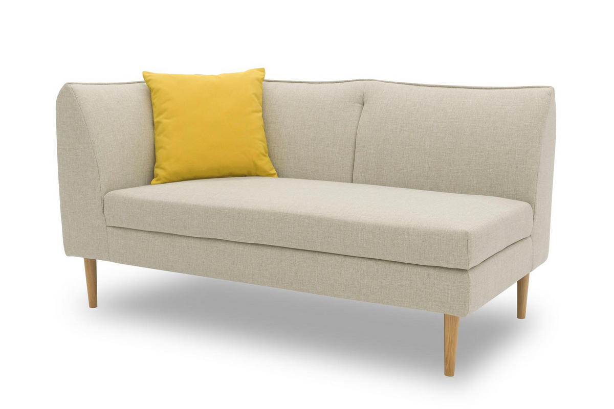 GARTENLOUNGE-SOFA 2-Sitzer Links Braelyn 159x82x82 Outdoorbezug sand - Sandfarben, Kunststoff (159/82/82cm) - 58aufmkessel