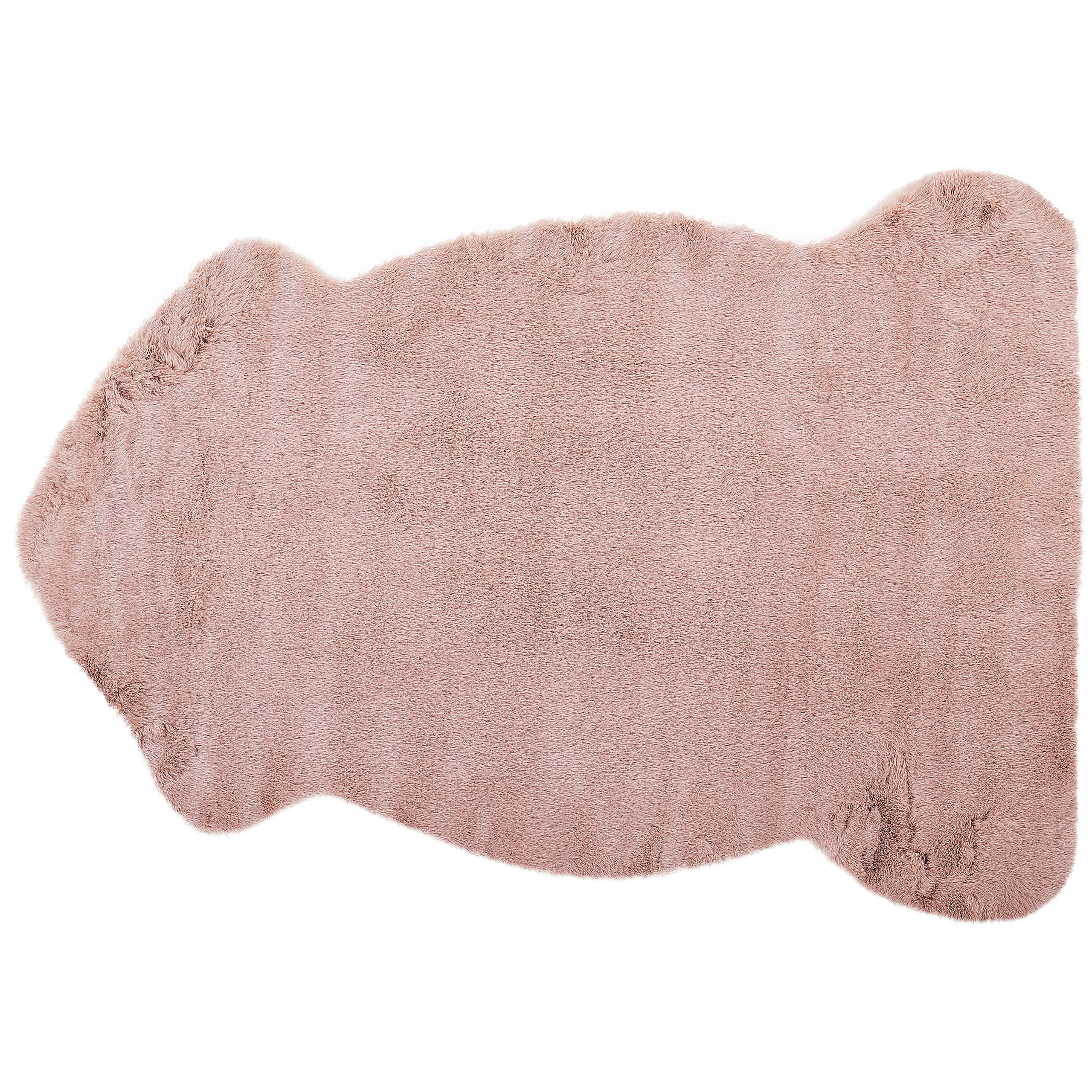 KUNSTFELL-TEPPICH Undara 90/60 cm - Pink, Kunststoff (60/90cm) - Beliani