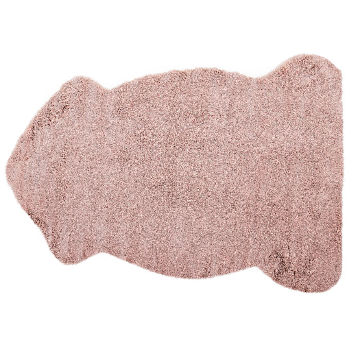 KUNSTFELL-TEPPICH Undara 90/60 cm - Pink, Kunststoff (60/90cm) - Beliani