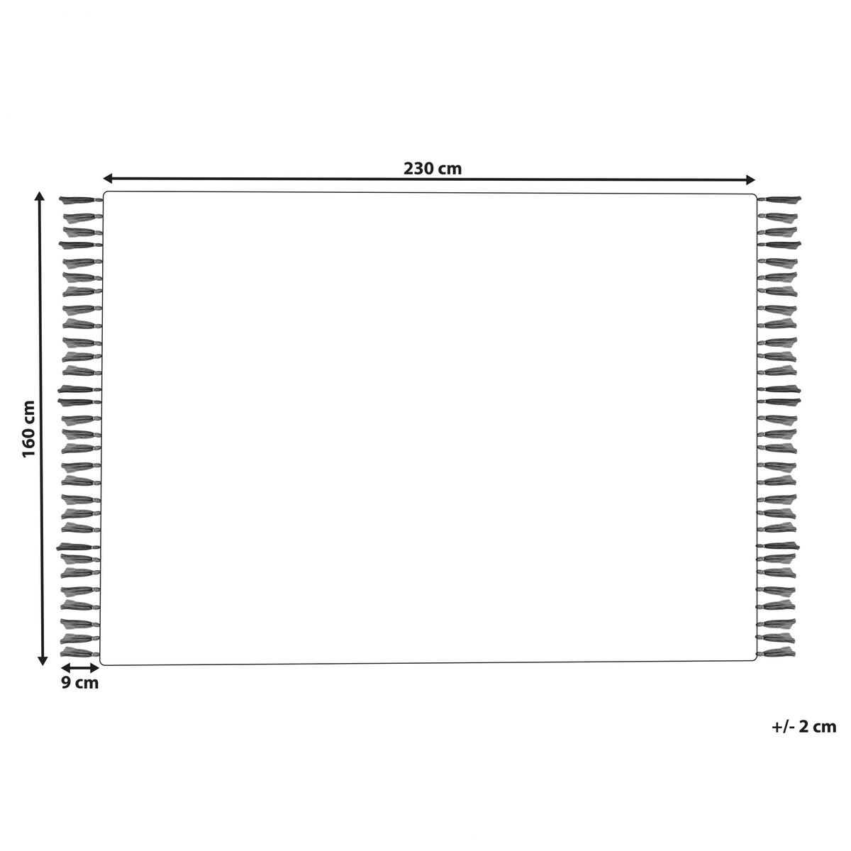 TEPPICH geflochten Hisarli 230/160 cm - Braun, Textil (160/230cm) - Beliani