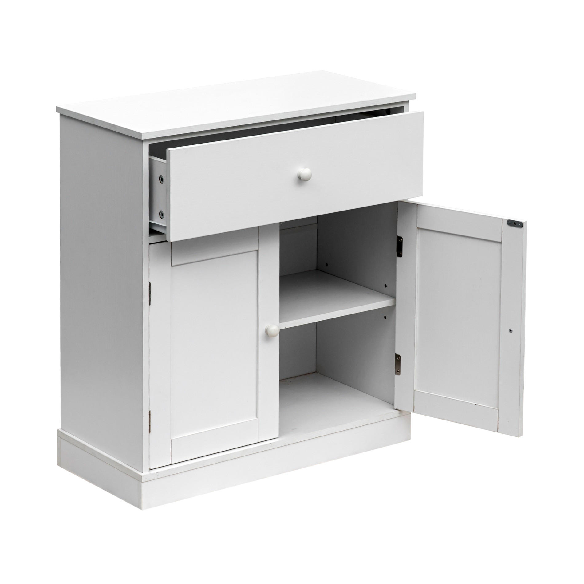 KOMMODE Weiß 30/60/70 cm - Weiß, Holzwerkstoff (30/70/60cm) - Mobili Rebecca