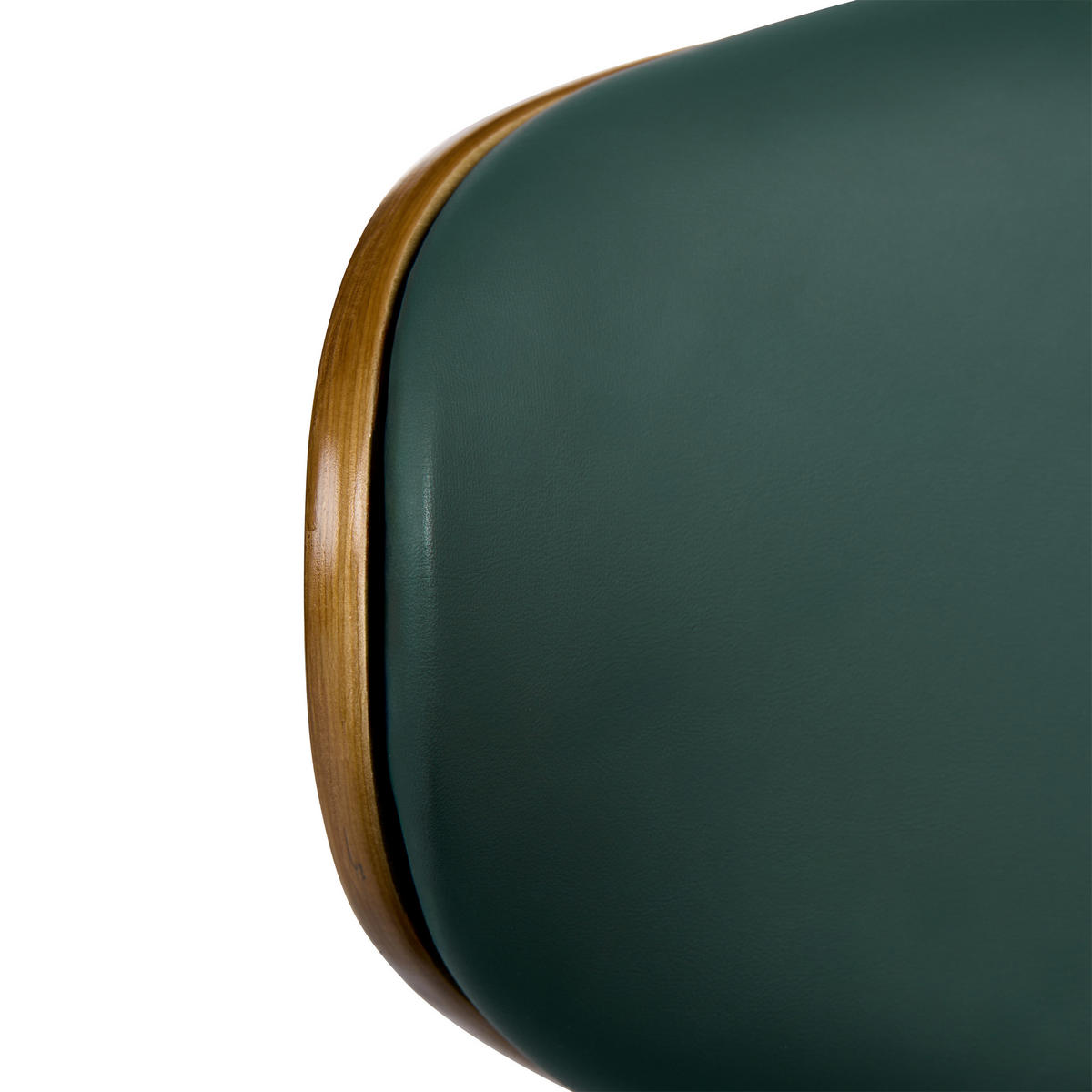 KANCELÁŘSKÁ ŽIDLE Umělá kůže Zelená Rotterdam - zelená barva, plast (52/76/52cm) - Beliani