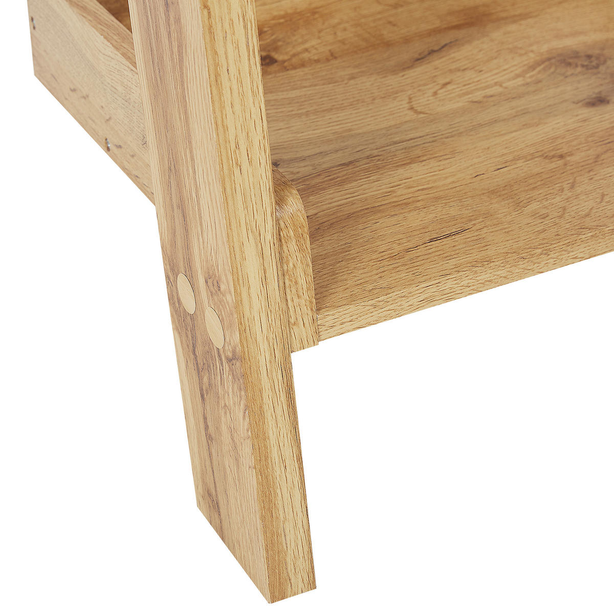 BÜCHERREGAL 5 Fächer Hellbraun Mobile Duo - Braun, Holzwerkstoff (45/169/43cm) - Beliani
