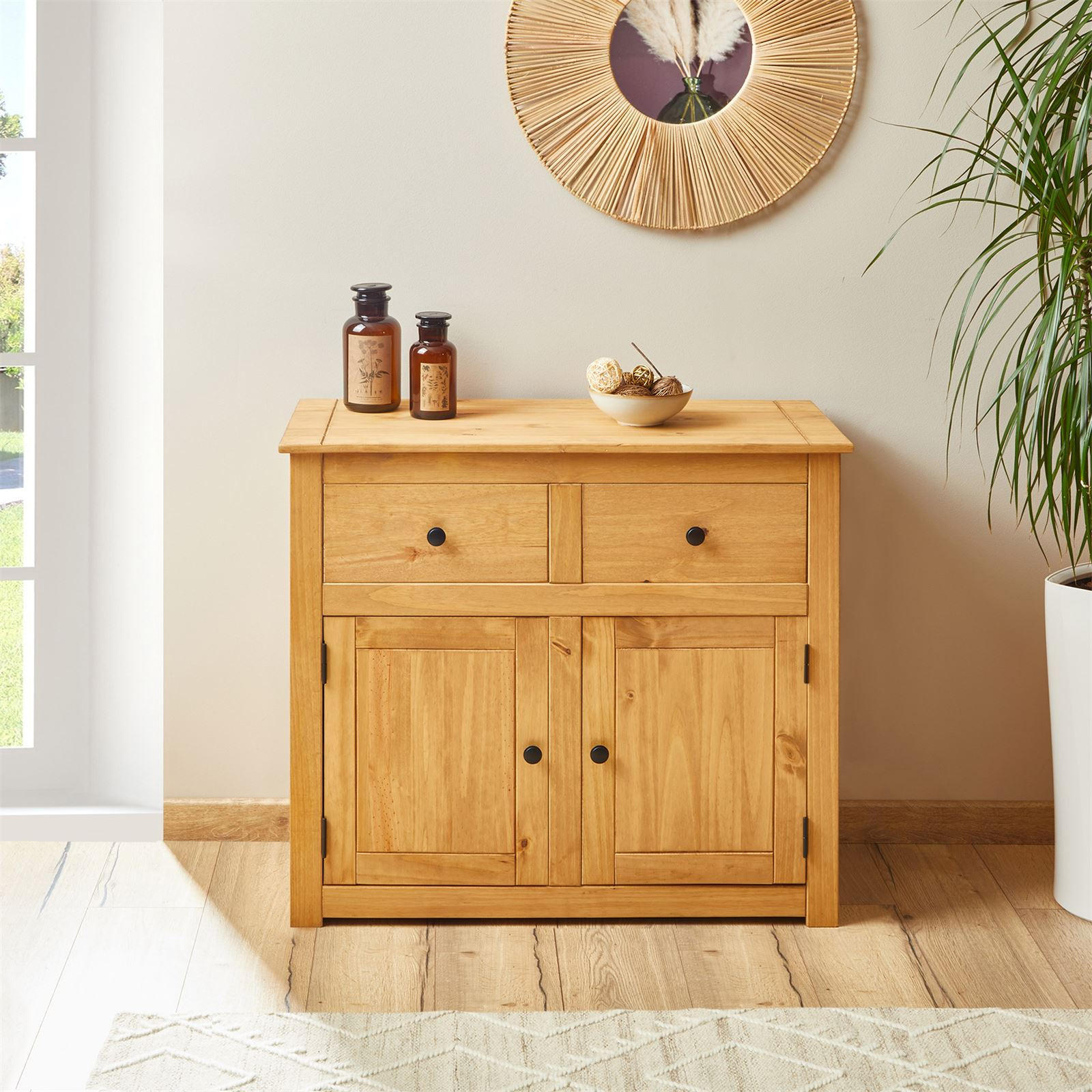 KOMMODE CANCUN - Kieferfarben, Holz (93/80/40cm) - CARO-Möbel