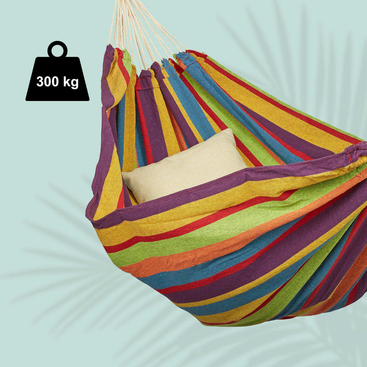 HÄNGEMATTE - Multicolor, Textil (150/2.5/250cm) - Relaxdays