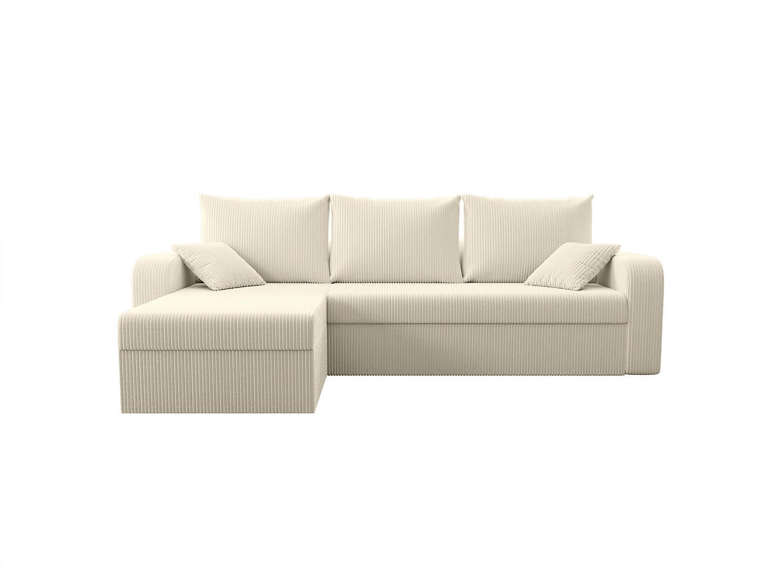 SCHLAFSOFA - 4 Personen - Stoff, Samt - Beige - - Beige, Textil (240/80/139cm) - Vente-Unique