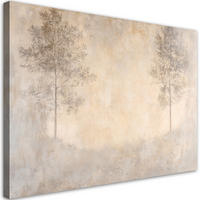 WANDBILD wald nebel - Beige, Textil (60/40cm) - Feeby
