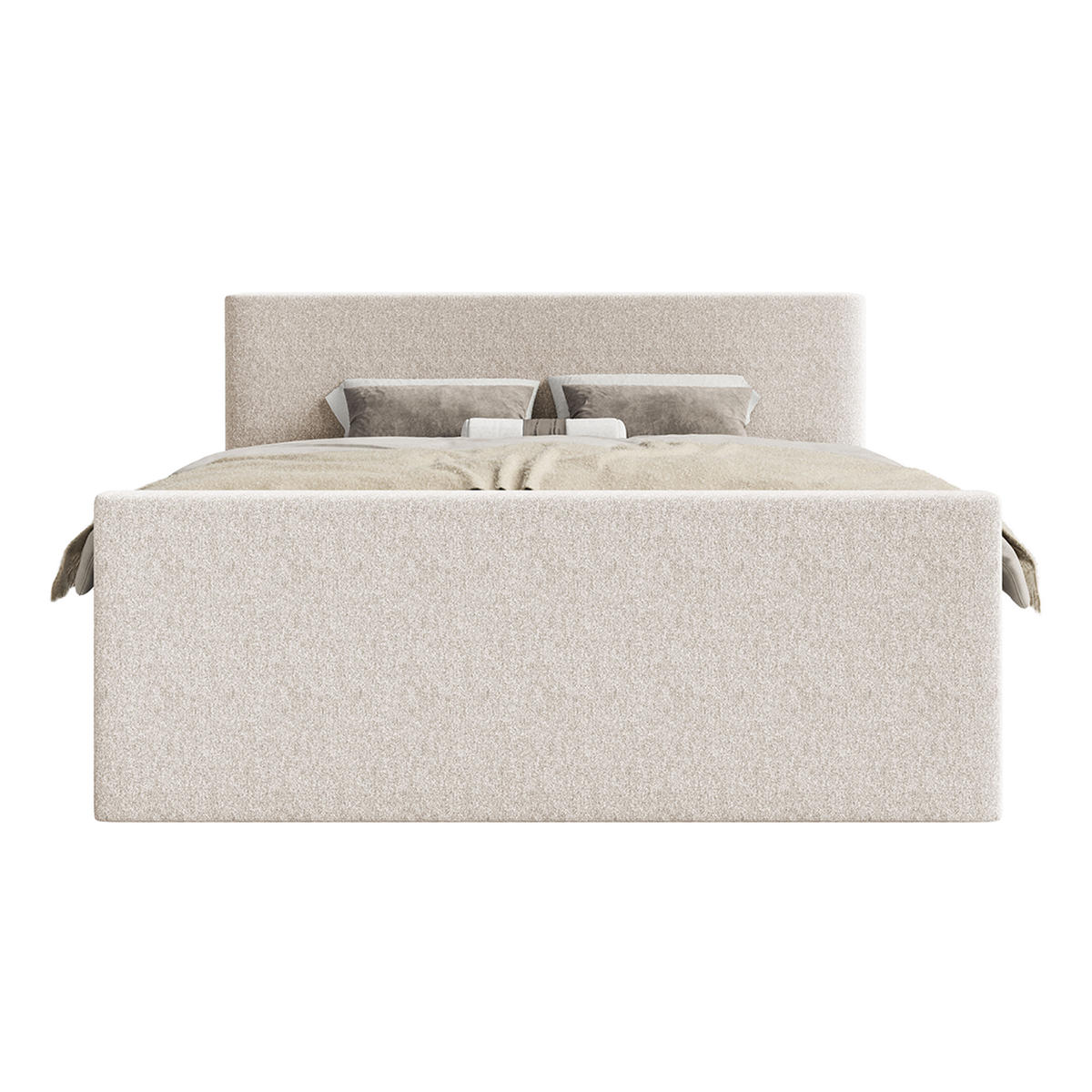 BOXSPRINGBETT VELIPOJA EASY CLEAN 160x200 cm, Beige - Beige, Textil (160/200cm) - Fedve
